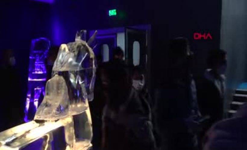 Erzurum'da 'buz heykel' sergisini 15 bin kişi gezdi