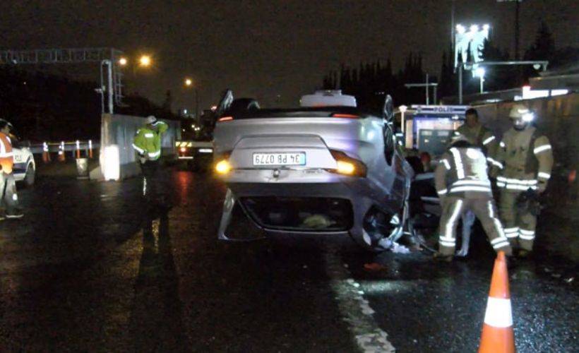 Alkollü sürücünün kullandığı otomobil takla attı: 3'ü çocuk 4 yaralı