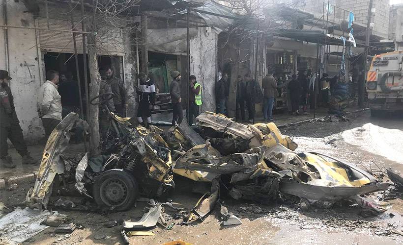 Türkiye sınırındaki Çobanbey'de terör saldırısı