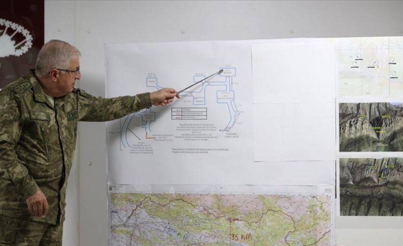 Genelkurmay Başkanı Orgeneral Güler: Mağarada 3 giriş, 9 oda ve 7 tane de demir kapı var