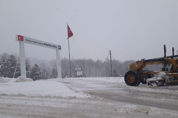 Karla mücadelede yoğun mesai