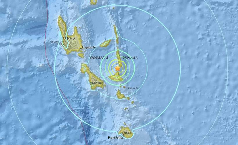 Vanuatu'da 6,7 büyüklüğünde deprem