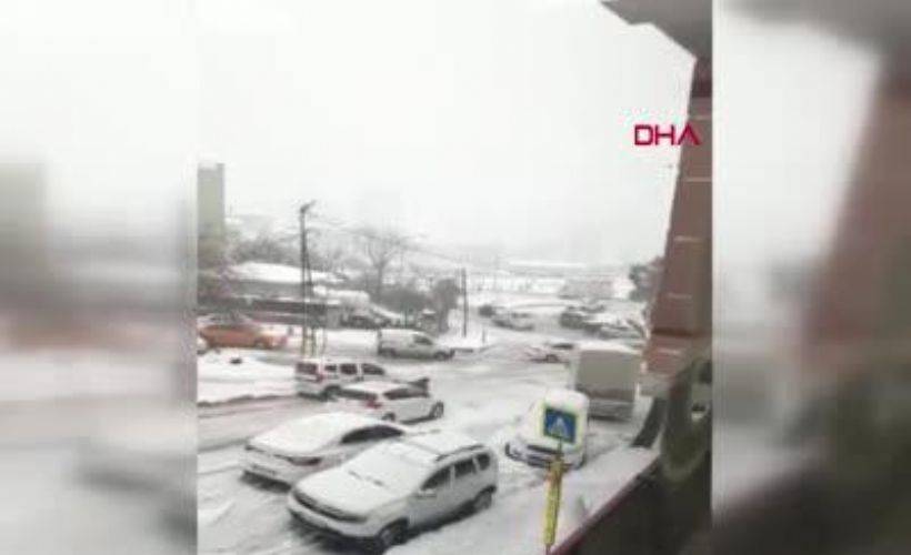 Şişli'de buzlu yollarda zor anlar yaşadılar