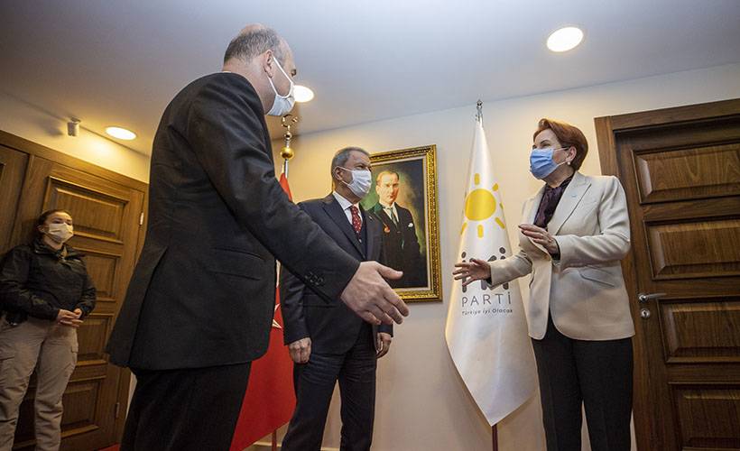 Soylu ve Akar'dan Akşener'e bilgilendirme ziyareti