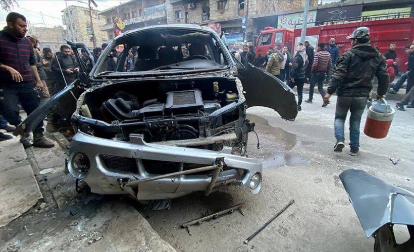 Suriye'nin kuzeyindeki Bab ilçesinde terör saldırısında 1 sivil öldü, 3 sivil yaralandı