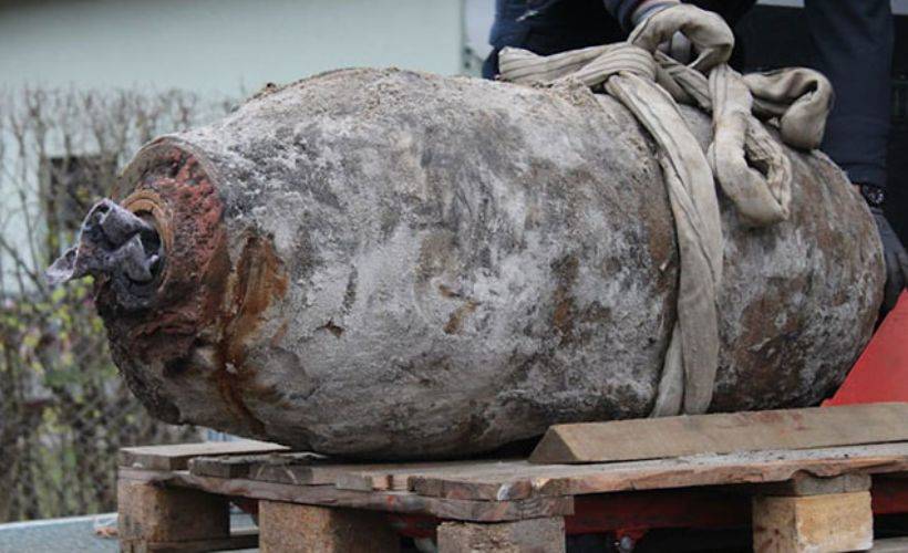 Almanya’da İkinci Dünya Savaşı’ndan kalma patlamamış bomba bulundu