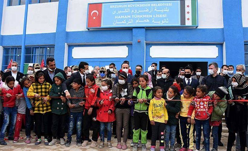Türkiye'nin desteğiyle Barış Pınarı bölgesinde bir lise daha açıldı
