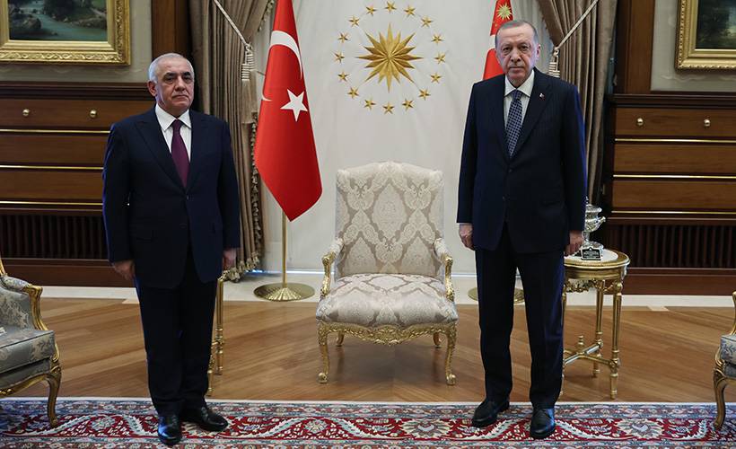 Erdoğan, Asadov'u kabul etti