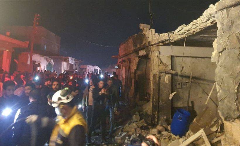 Suriye'nin Azez ilçesindeki saldırıda 5 sivil yaralandı