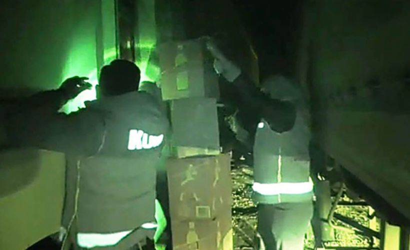 Kızıltepe'de 5 milyon lira değerinde 'kaçak içki' ele geçirildi