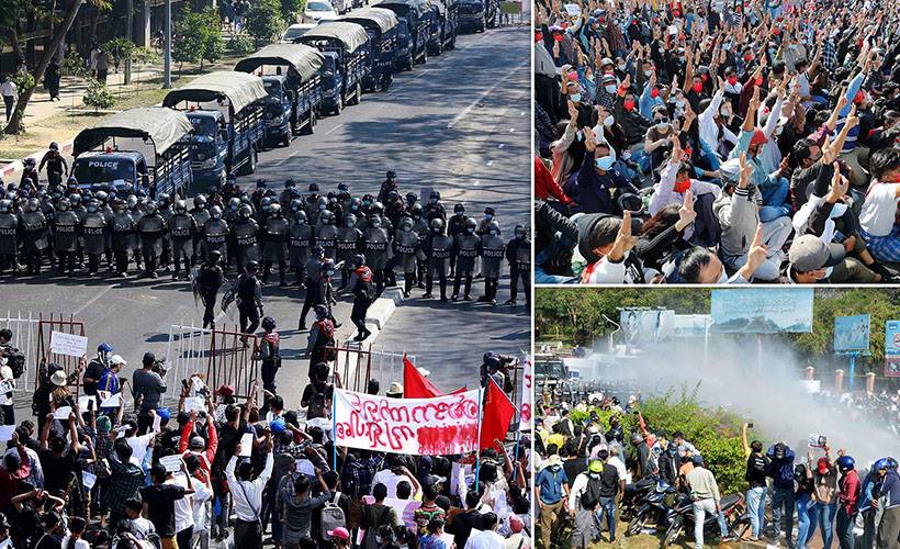 Myanmar cuntasından protestoculara 'ölümcül tehdit'