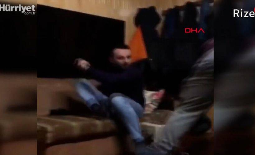 RİZE Demlik şakası yapan kuzenini plazma televizyonla kovaladı