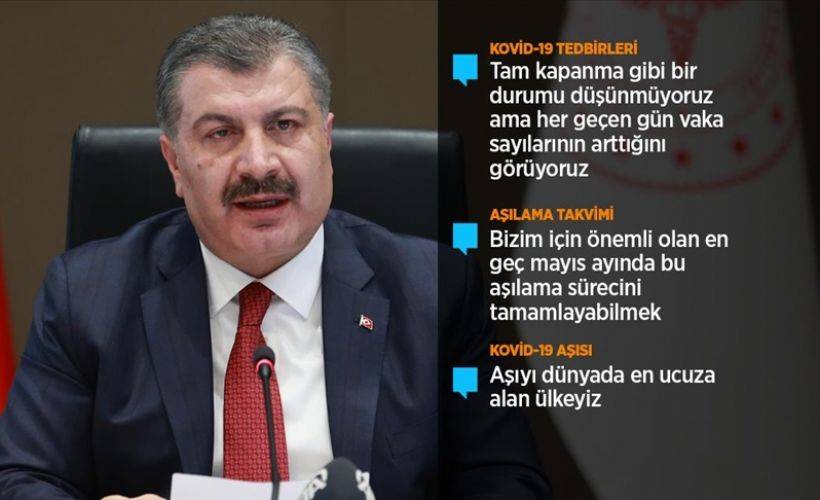 Sağlık Bakanı Koca: Çin aşısı için hiçbir şekilde aracı firmaya bir kuruş ilave verilmemiştir