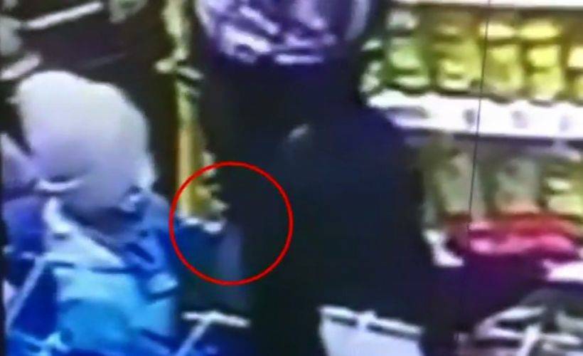 Şişli'de küçük hırsız kamerada