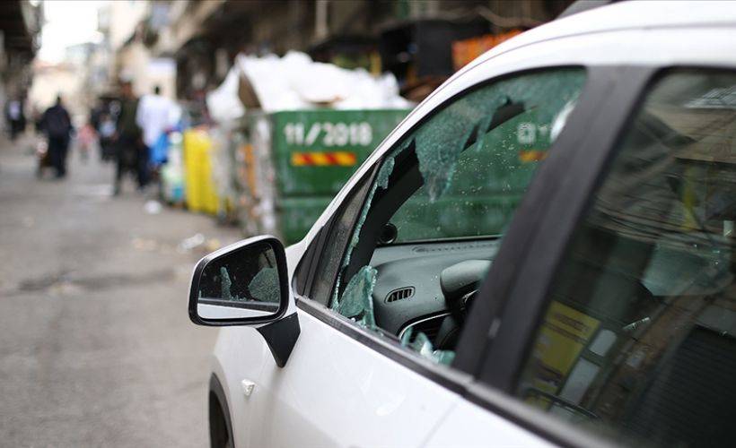 AA ekibine Kudüs'te yapılan saldırı görüntüleri