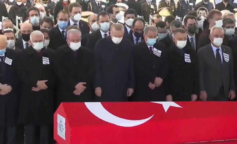 Ankara'da, 11 şehit için devlet töreni
