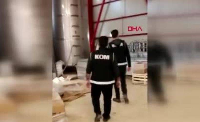 Kaçak imalathaneye baskın: 15 ton ve 1200 şişe sahte 'etil alkol' ele geçirildi
