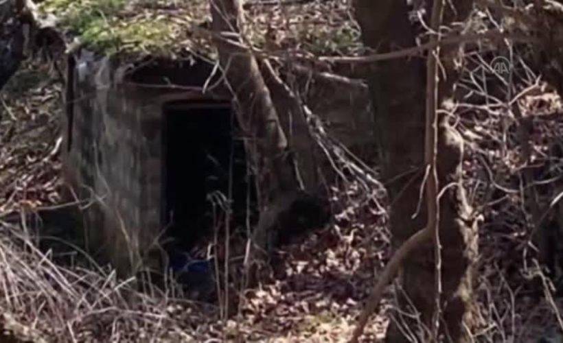 Irak'ın kuzeyindeki Hakurk bölgesinde ele geçirilen PKK'ya ait silah ve mühimmatlar