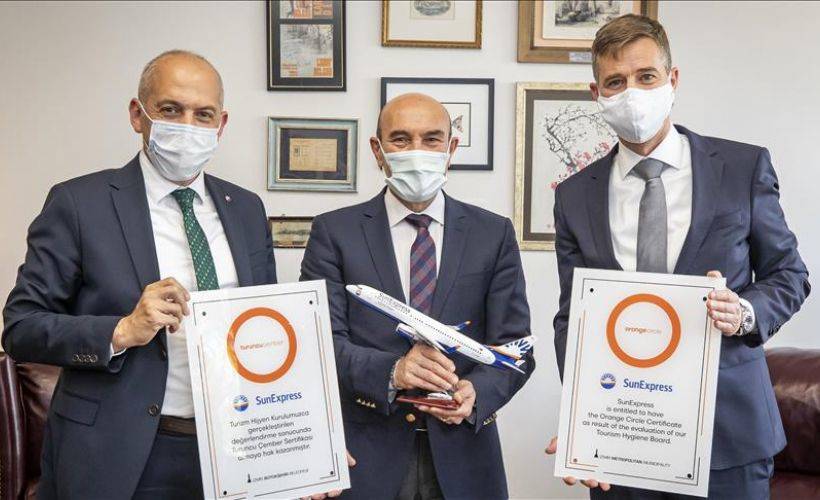 SunExpress, Turuncu Çember Hijyen Sertifikası'nı aldı