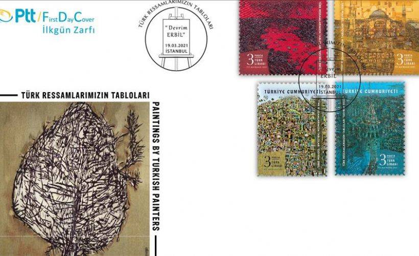 PTT AŞ 'Türk Ressamlarımızın Tabloları' konulu anma pulunu tedavüle çıkardı