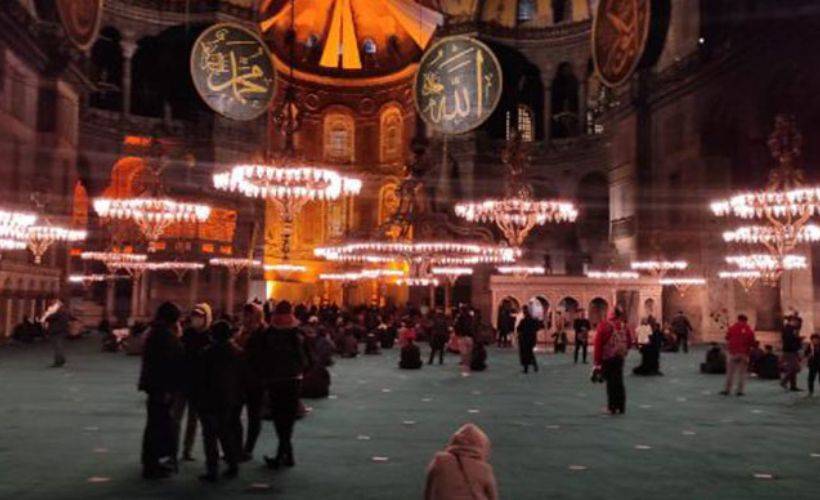 Ayasofya Camii'nde 87 yıl sonra Berat Kandili heyecanı