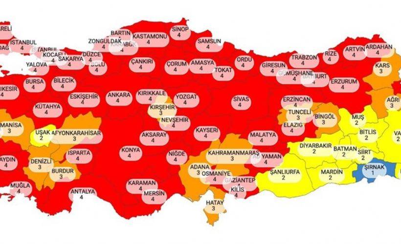 Hangi iller kırmızı oldu? Hangi illerde sokağa çıkma yasağı var? Ankara, İzmir İstanbul'da kısıtlama var mı?