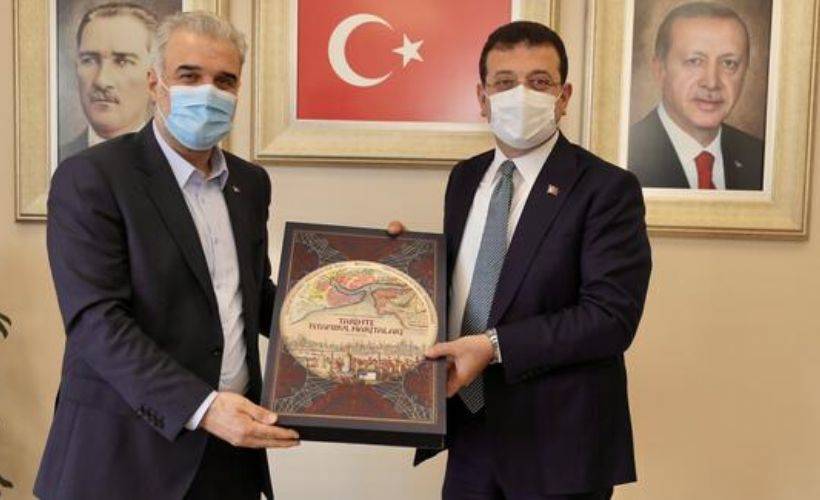 İBB Başkanı İmamoğlu'ndan AK Parti İstanbul İl Başkanı Kabaktepe'ye ziyaret