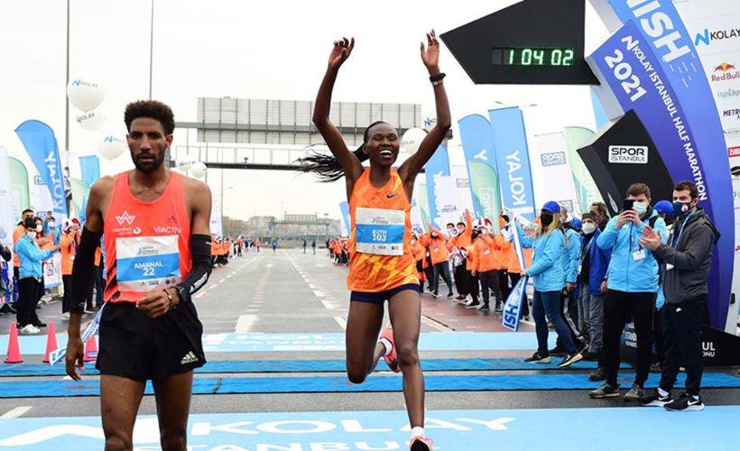 N Kolay İstanbul Yarı Maratonu yapıldı