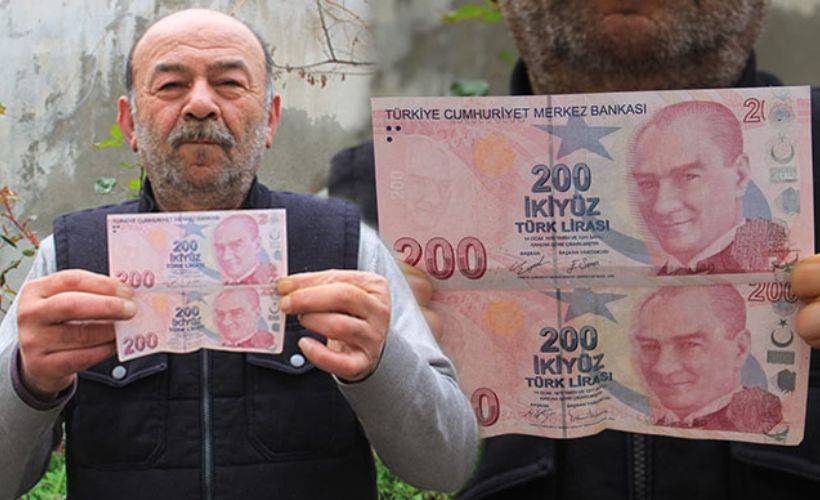 Hatalı basım 200 TL'yi satışa çıkardı