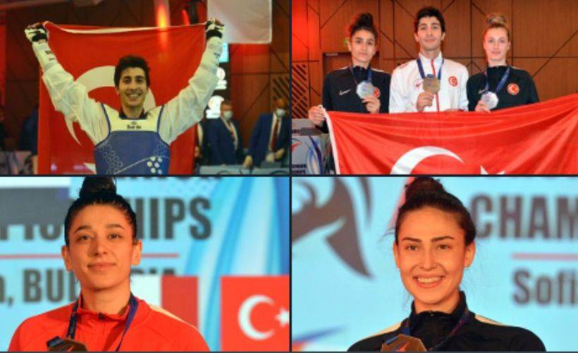 Milli tekvandocular Avrupa Şampiyonası’nda 5 madalya kazandı