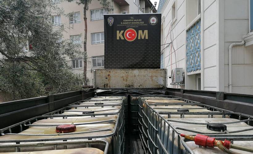Osmaniye'de kaçak akaryakıt ve sigara ele geçirildi