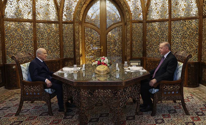 Cumhurbaşkanı Erdoğan, MHP lideri Bahçeli ile iftar yaptı