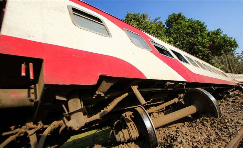 Mısır'daki tren kazasından görüntüler