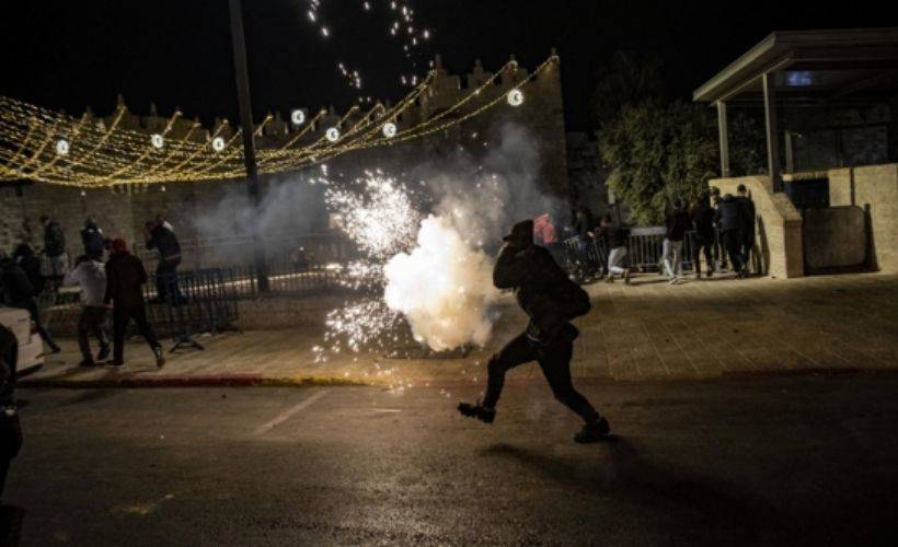 İsrail teravih çıkışında saldırdı, 6 kişi yaralandı