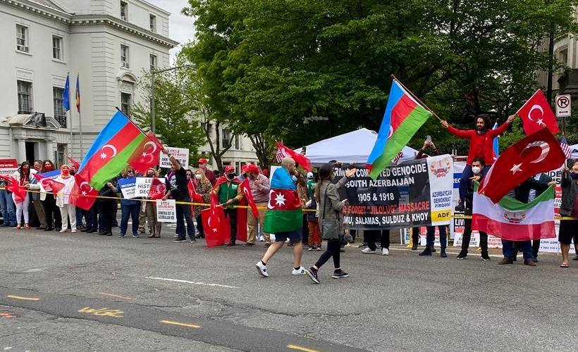 ABD'de yaşayan Türkler, Biden'ı protesto etti
