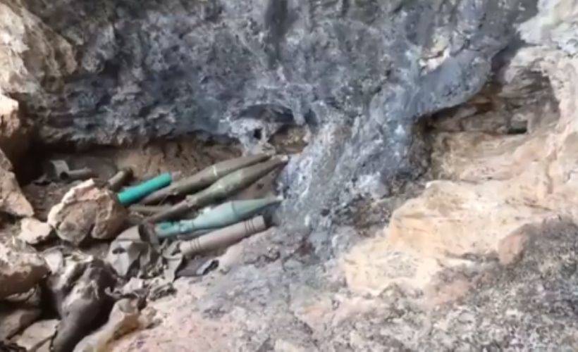 Pençe-Şimşek ve Pençe-Yıldırım operasyonlarında ele geçirilen mühimmat görüntüleri