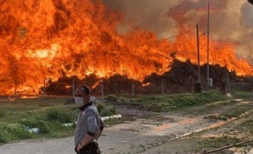 Afyonkarahisar’da enerji santralinde yangın