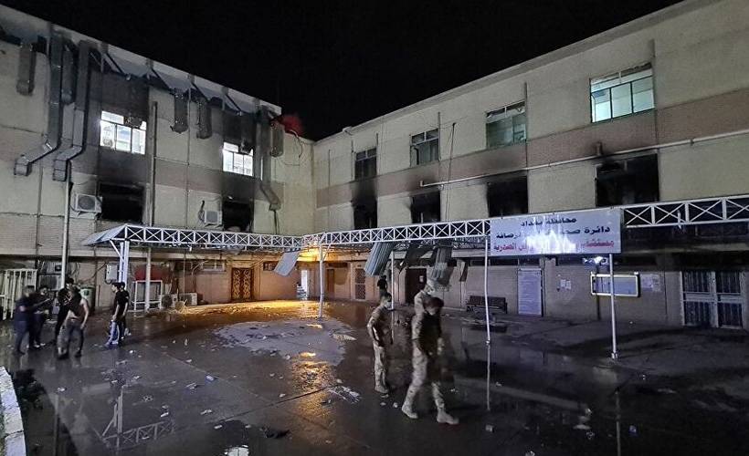 Irak’taki yangın faciasının ardından Sağlık Bakanı istifa etti