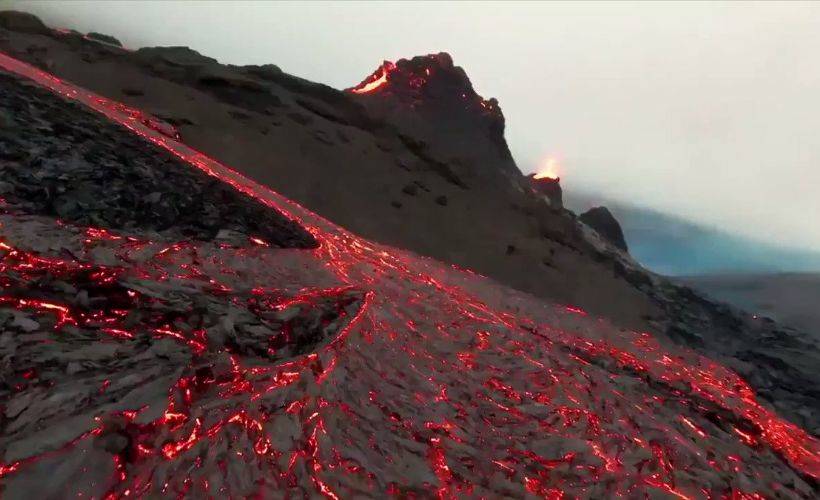 Yanardağının büyüleyici görüntüleri