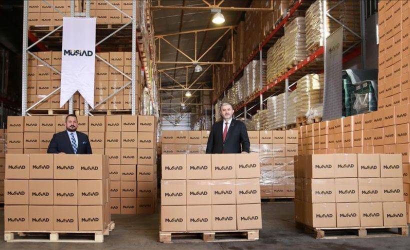 MÜSİAD'dan ramazanda ihtiyaç sahiplerine 100 bini aşkın erzak kolisi yardımı