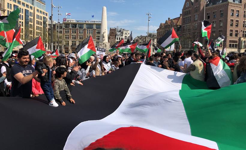 İsrail'in Mescid-i Aksa saldırıları Hollanda'da protesto edildi