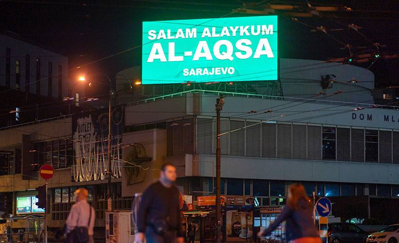 Saraybosna'dan Filistinlilere 'Mescid-i Aksa' mesajı