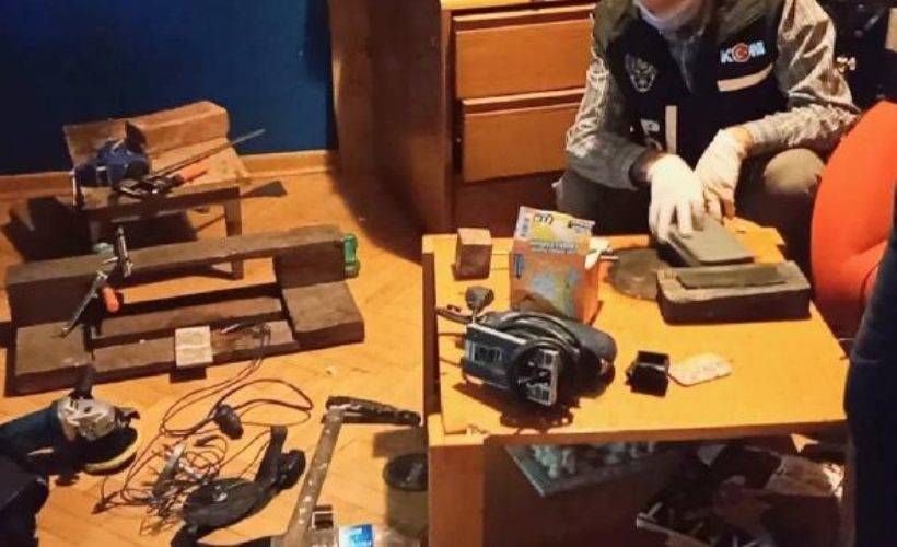 Eskişehir'de evini kaçak silah atölyesine çeviren şüpheli tutuklandı