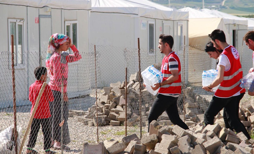 Türk Kızılayı’ndan afetzedelere acil yardım