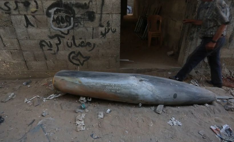 Gazze'de patlamamış bomba bulundu!