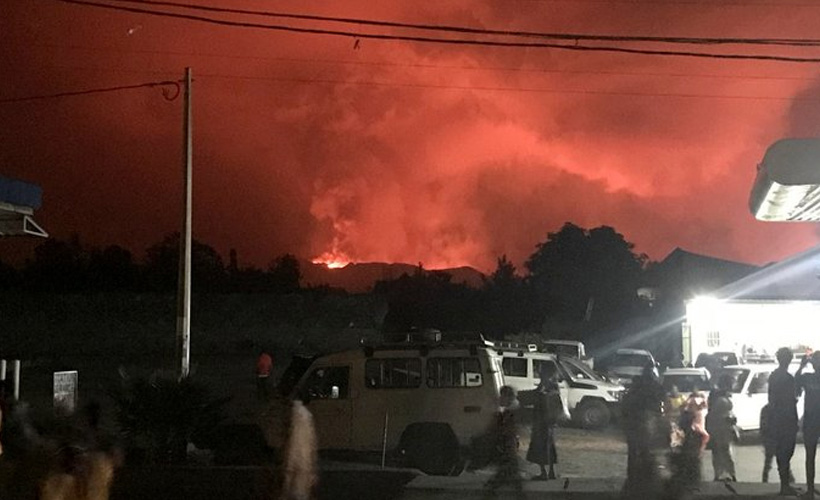 Kongo'da yanardağ patladı: Şehir tahliye ediliyor