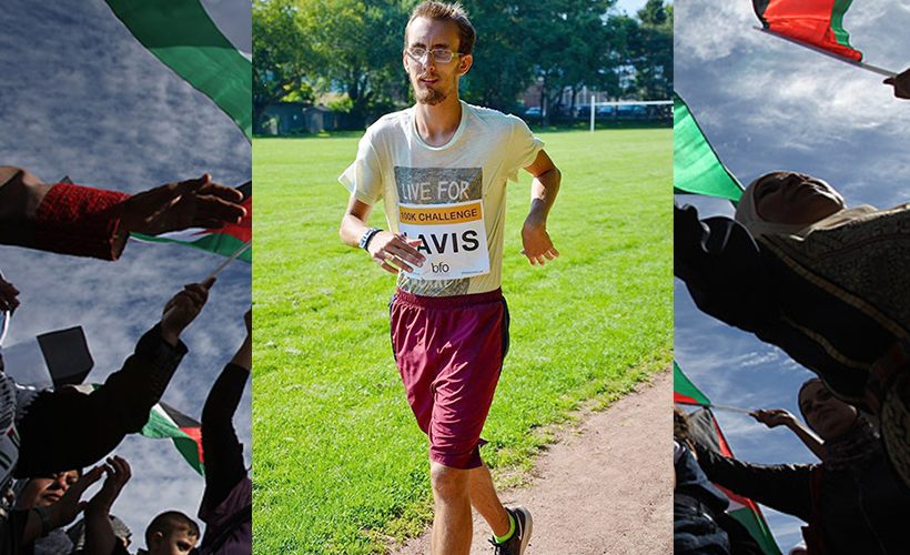 Kanadalı atlet Lavis, Filistinliler için koştu