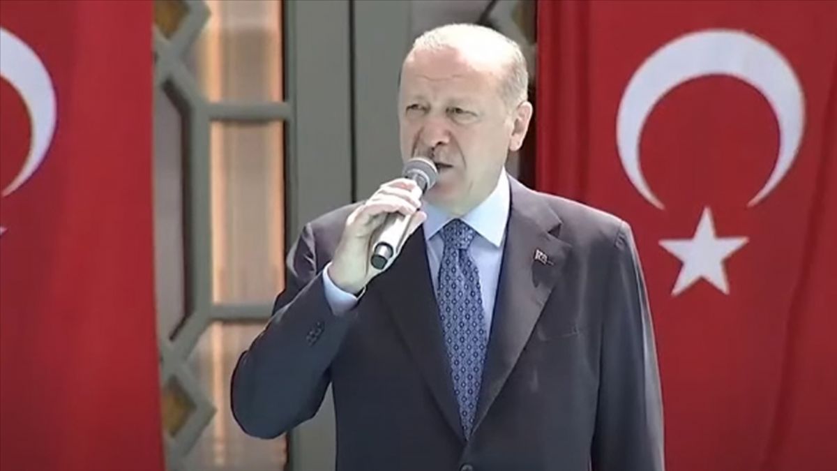 Erdoğan Taksim Camii açılışında konuştu: 'Sudan nire, Taksim nire'