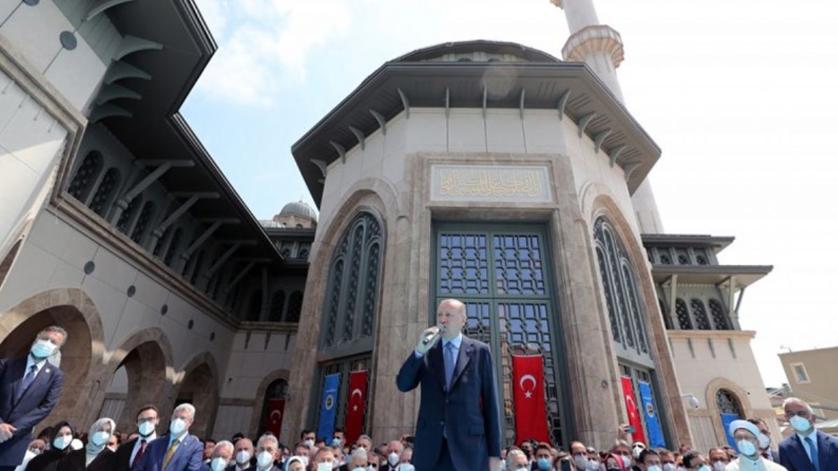 Erdoğan'dan ‘’Taksim Camii’ paylaşımı
