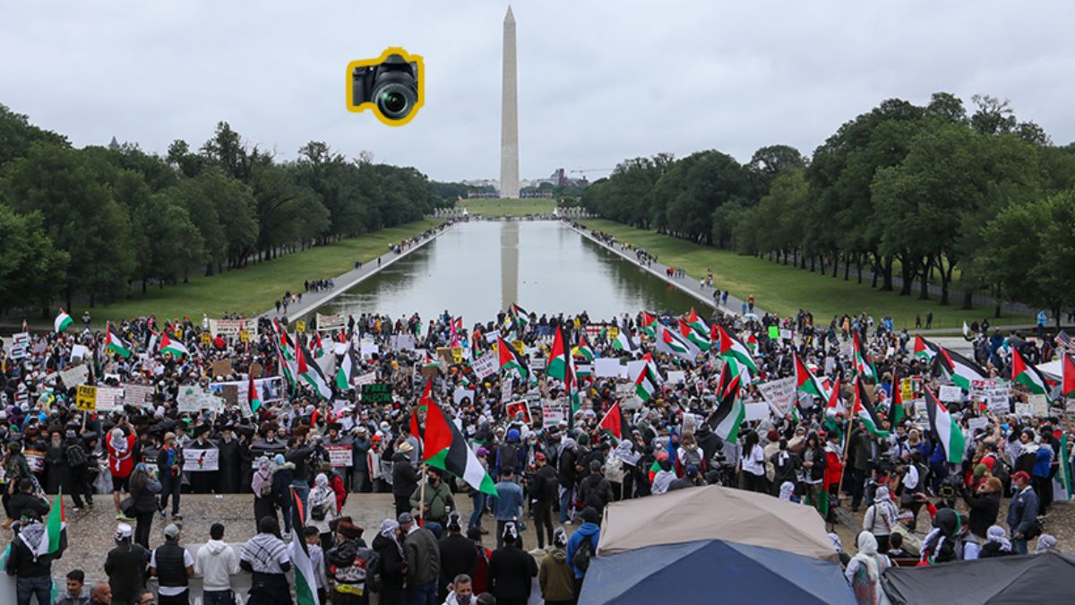 Washington’da 'Filistin'e destek' gösterisi